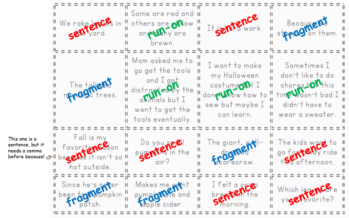online sentence fragment checker
